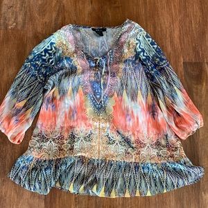 Style & Co Flowy Chiffon top